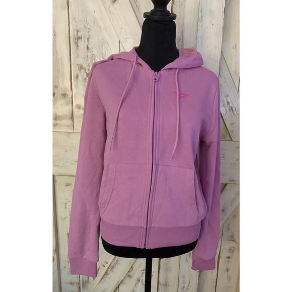 ~NWT Women's REEBOK PINK French Terry Hoodie With Pocket~Size Small - NWT 50$ - Picture 1 of 7